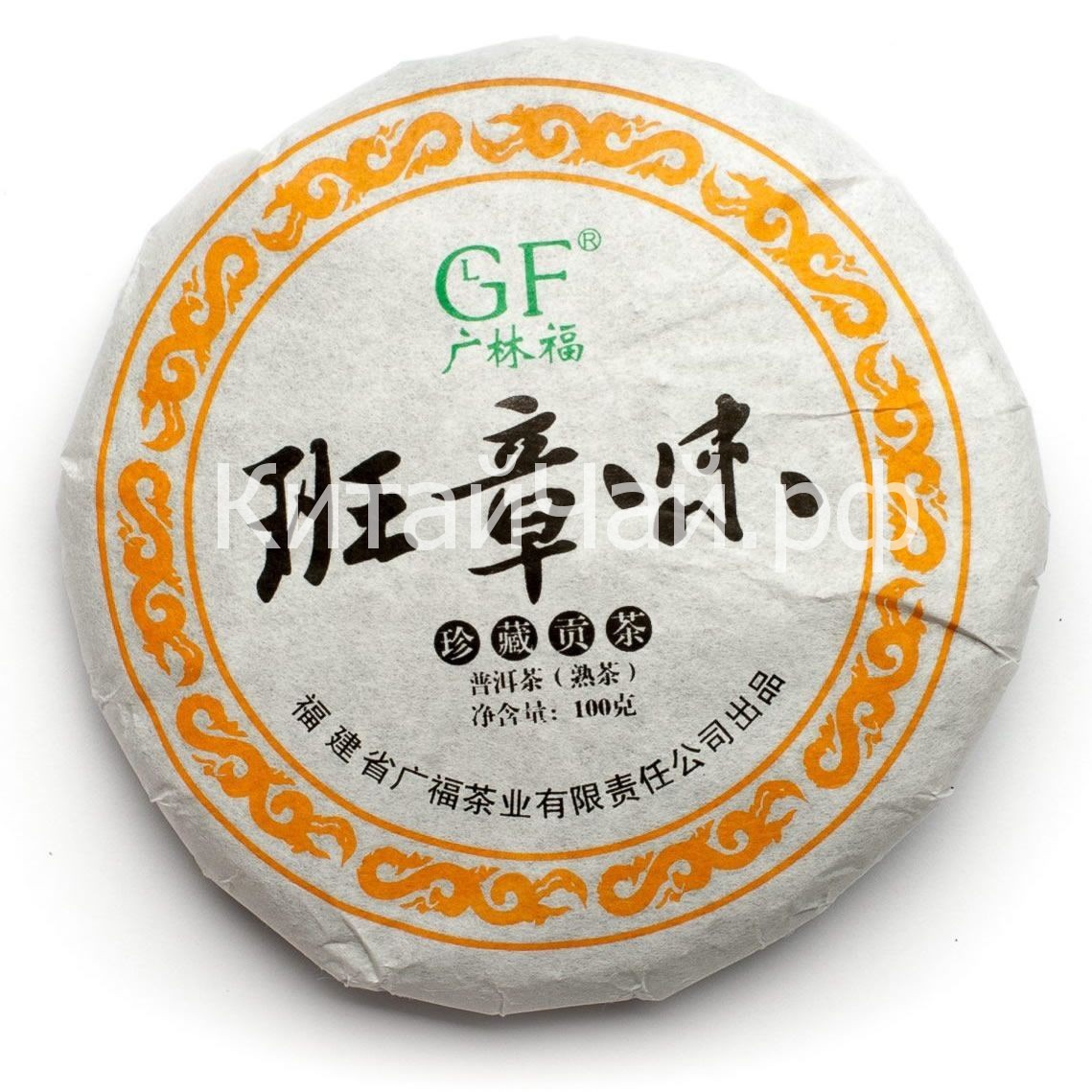Чай Пуэр шу Блин - Гуанчжоу (шу) - 100 гр